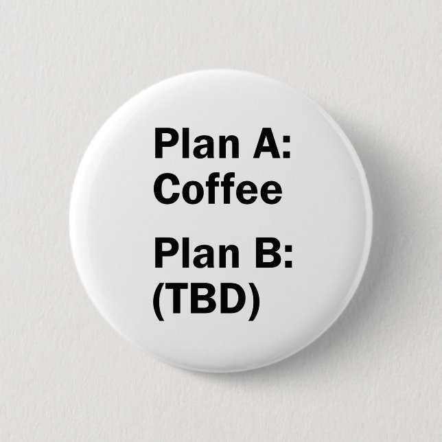 Badge Rond 5 Cm Plan café (Devant)