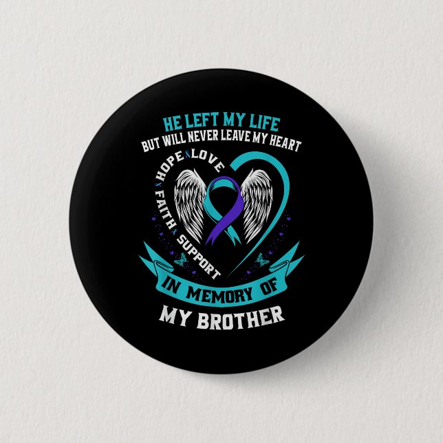 Badge Rond 5 Cm Plan commémoratif de prévention du suicide (Devant)