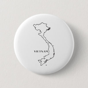Badge Rond 5 Cm Plan Du Vietnam