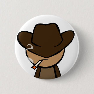 Badge Rond 5 Cm Plan rapproché de cowboy