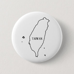 Badge Rond 5 Cm Plan Taïwan