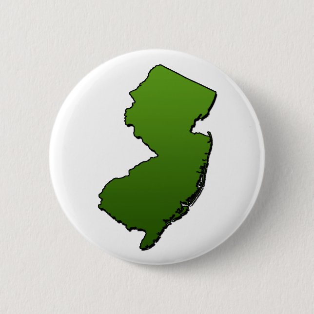 Badge Rond 5 Cm Plan vert du New Jersey (Devant)