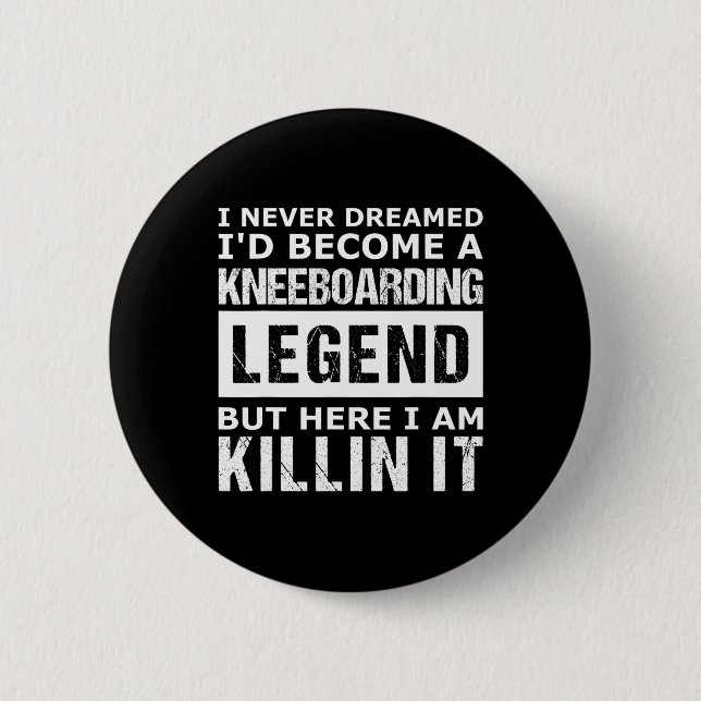 Badge Rond 5 Cm Planche à genoux drôle pour hommes  (Devant)