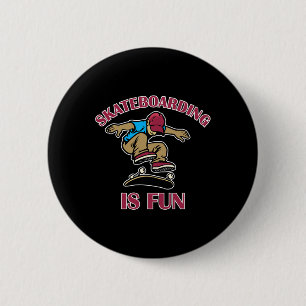 Badge Rond 5 Cm Planche à roulettes Amusement Sports cool Flip Rol