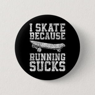 Badge Rond 5 Cm Planche à roulettes Vintage I Skate 