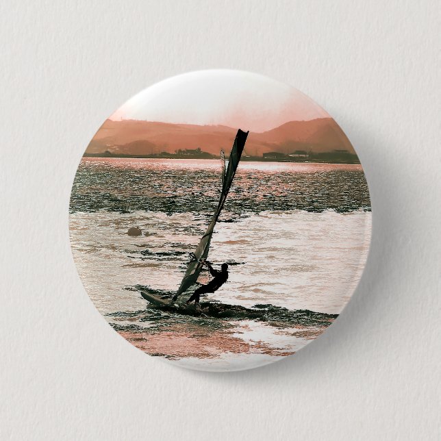 BADGE ROND 5 CM PLANCHE À VOILE (Devant)