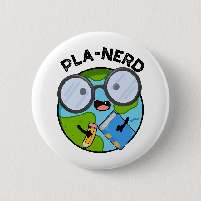 Badge Rond 5 Cm Planerd Funny Planet Puns (Devant)