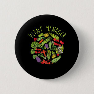 Badge Rond 5 Cm Plante Manager Jardinage Fleurs Gardener Cadeau