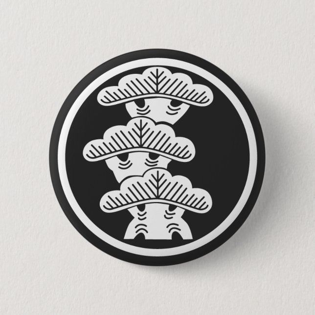 Badge Rond 5 Cm plantes [Famille Crest] (Devant)