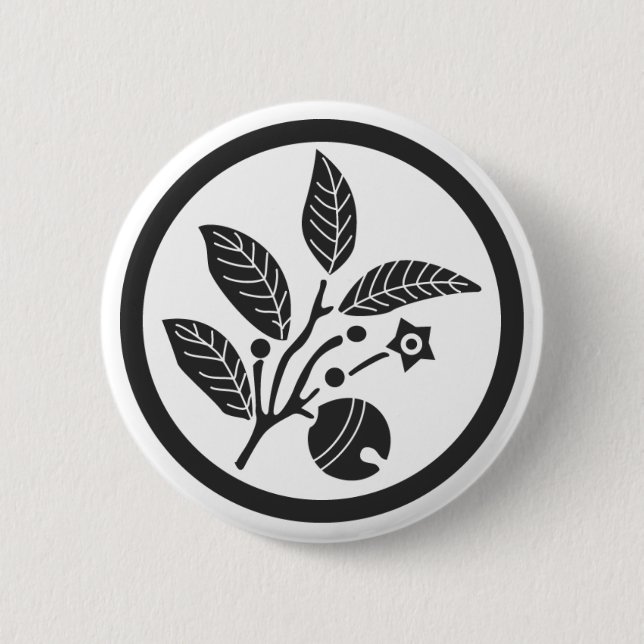 Badge Rond 5 Cm plantes [Famille Crest] (Devant)