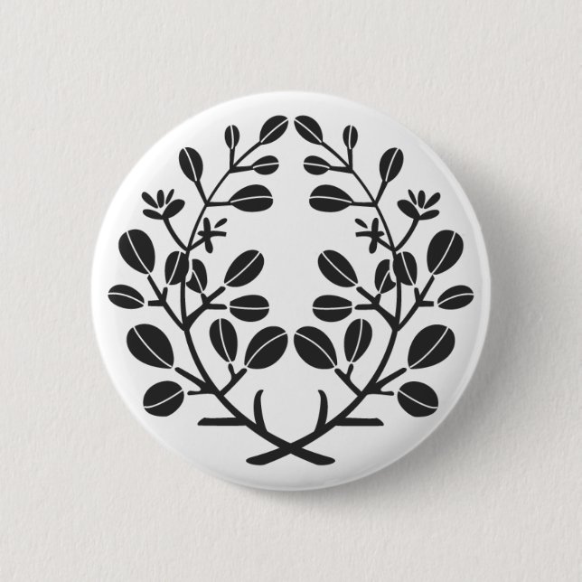 Badge Rond 5 Cm plantes [Famille Crest] (Devant)