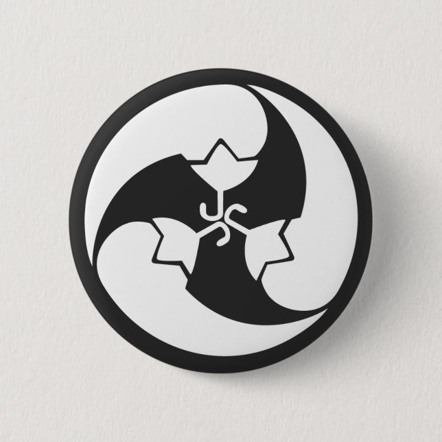 Badge Rond 5 Cm plantes [Famille Crest] (Devant)