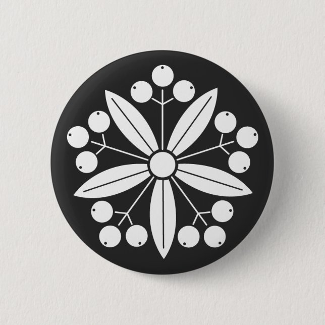 Badge Rond 5 Cm plantes [Famille Crest] (Devant)