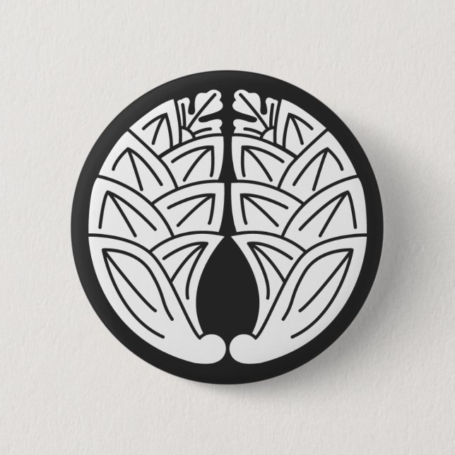 Badge Rond 5 Cm plantes [Famille Crest] (Devant)