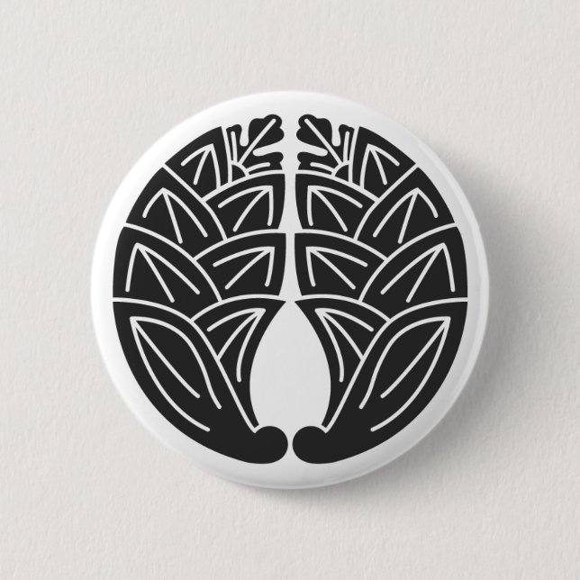 Badge Rond 5 Cm plantes [Famille Crest] (Devant)