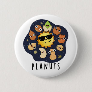 Badge Rond 5 Cm Planuts Funny Astronomie Nuts Pun