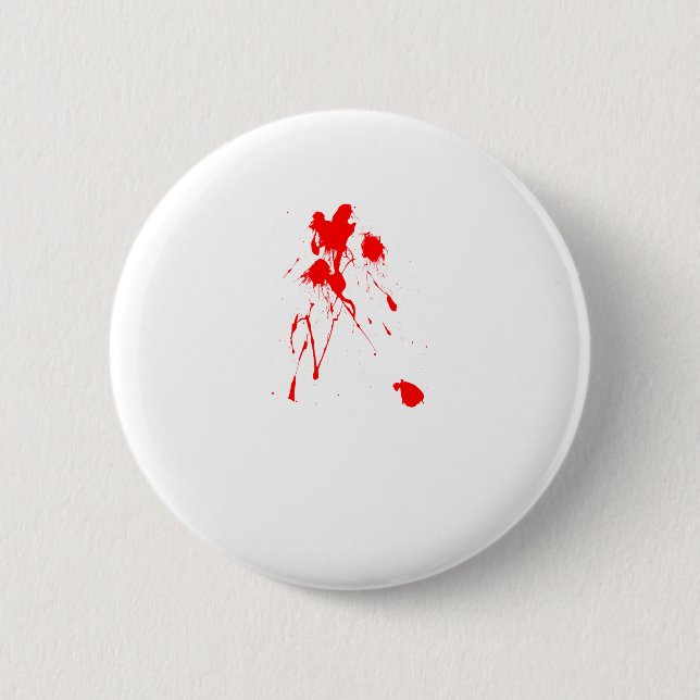 Badge Rond 5 Cm Plaque de peinture rouge (Devant)