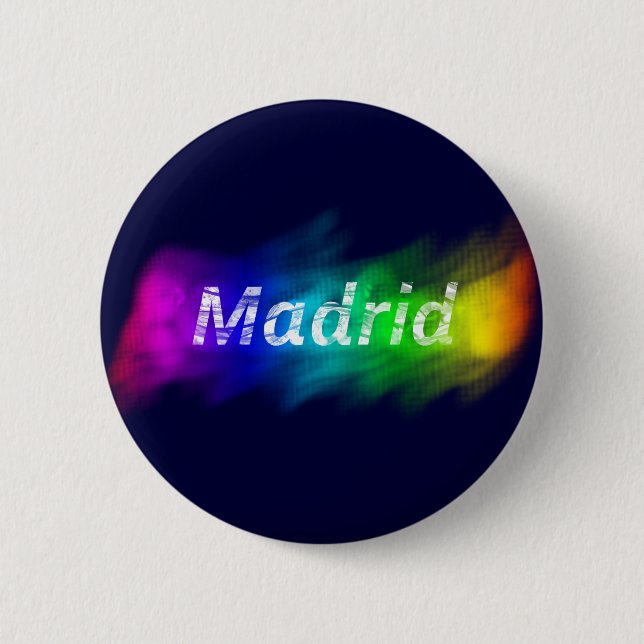 Badge Rond 5 Cm Plaque Madrid Gay (Button Madrid Gay) (Devant)