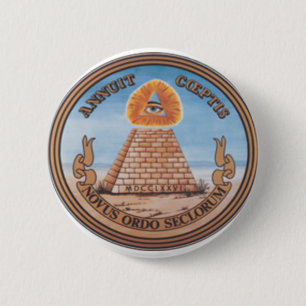 BADGE ROND 5 CM PLAQUES ILLUMINATIS