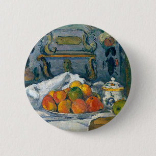 Badge Rond 5 Cm Plat des pommes Paul Cezanne Célèbre Arts visuels