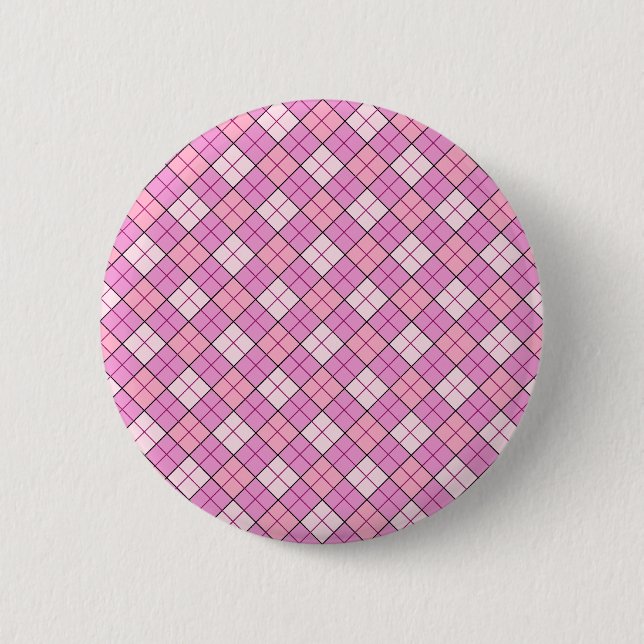 Badge Rond 5 Cm Plat rose (Devant)