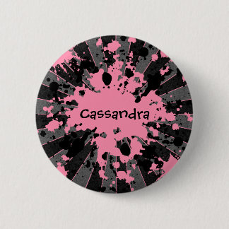 Badge Rond 5 Cm Plate-forme de bal rose