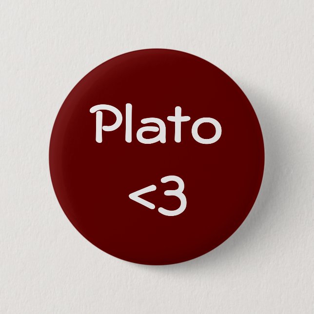 Badge Rond 5 Cm Platon <3 (Devant)