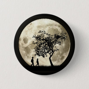 Badge Rond 5 Cm Pleine lune