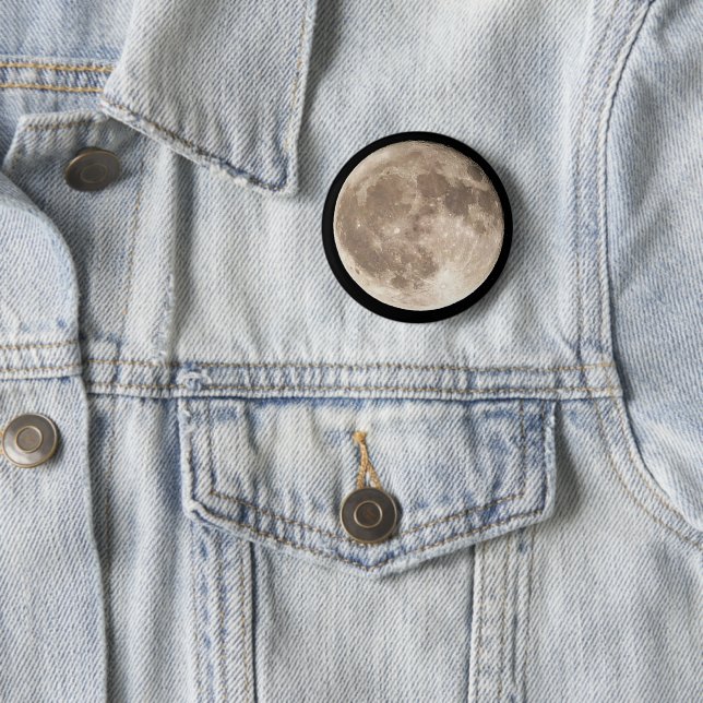 Badge Rond 5 Cm Pleine lune (En situation)