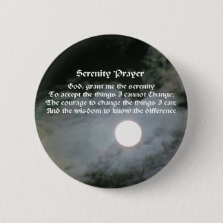 Badge Rond 5 Cm Pleine lune de prière de sérénité Inspiration