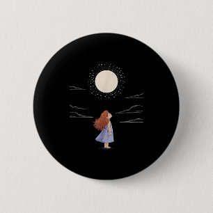 Badge Rond 5 Cm Pleine lune Sentiments Design Astrologie Zodiac Sp