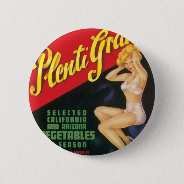 Badge Rond 5 Cm Plenti Grand (Devant)