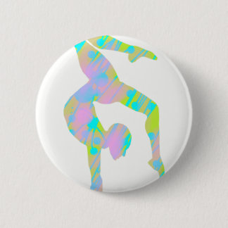 Badge Rond 5 Cm Pliez-le Pin de contorsion