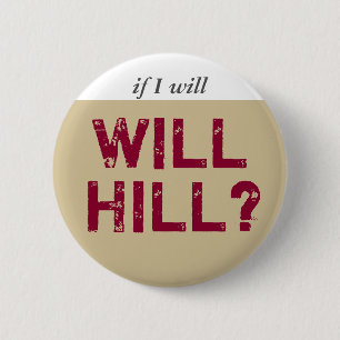 Badge Rond 5 Cm Plomb gris de Will Hill