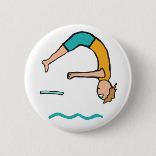 Badge Rond 5 Cm Plongée