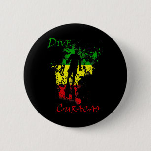 Badge Rond 5 Cm Plongée Curacao 
