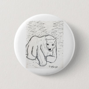 Badge Rond 5 Cm Plongée de l'ours polaire