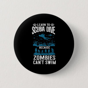 Badge Rond 5 Cm Plongée plongée Apprendre à la plongée plongée Zom