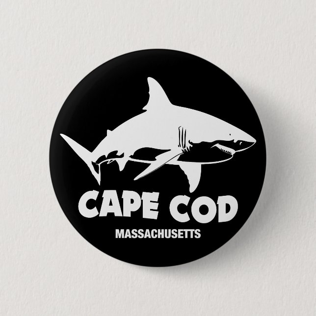 Badge Rond 5 Cm Plongée sous-marine avec de grands requins blancs  (Devant)