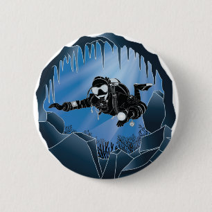Badge Rond 5 Cm Plongée sous-marine - Plongée sous-marine