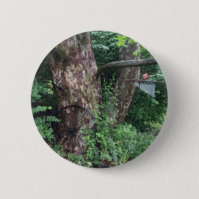 Badge Rond 5 Cm Pluie estivale molle (Devant)