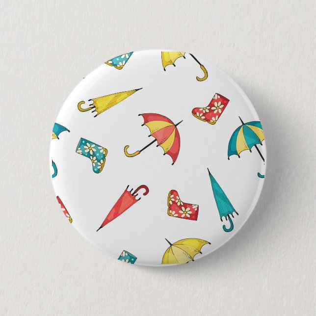 Badge Rond 5 Cm Pluie printanière I (Devant)