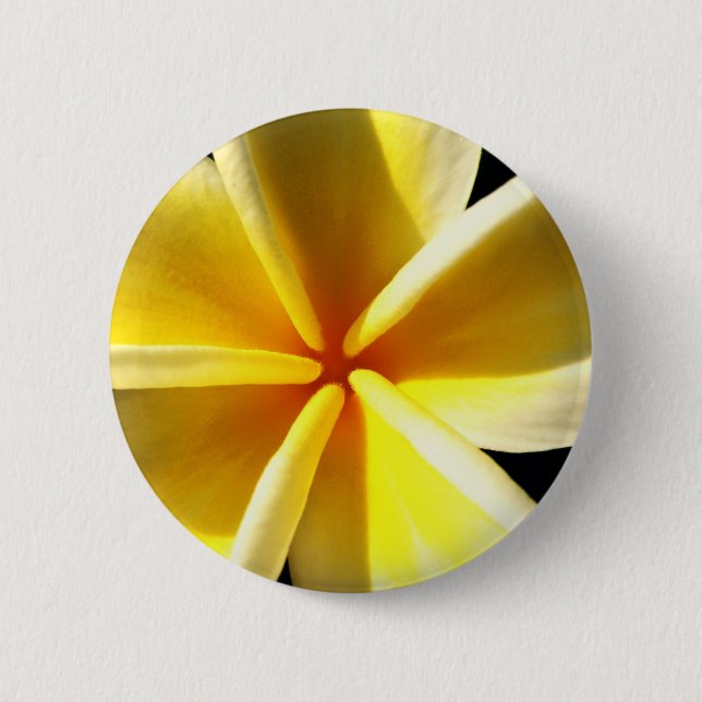 Badge Rond 5 Cm Plumerias (Devant)