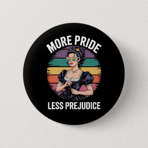 Badge Rond 5 Cm Plus de fierté moins de préjugés LGBTQ Fierté gay
