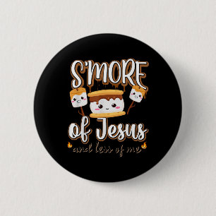 Badge Rond 5 Cm Plus De Jésus Moins De Moi Camping Chrétien Camper