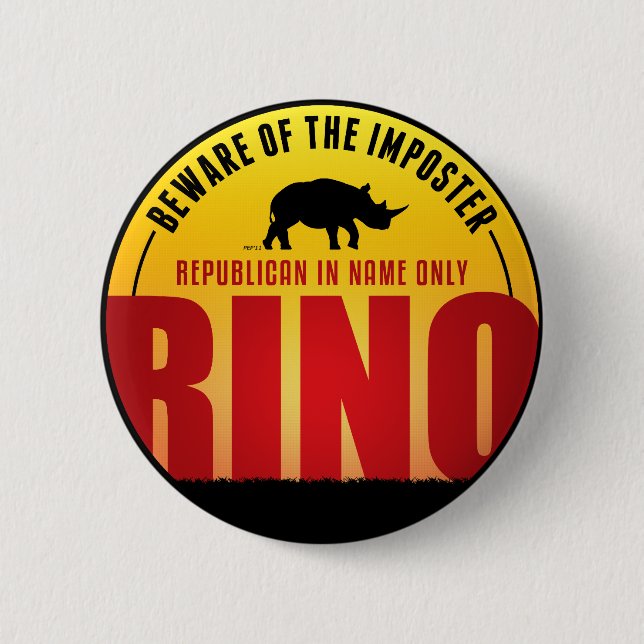 Badge Rond 5 Cm Plus de RINO (Devant)