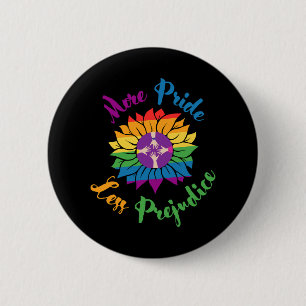 Badge Rond 5 Cm Plus Fierté Moins Préjudice Sticker LGBT