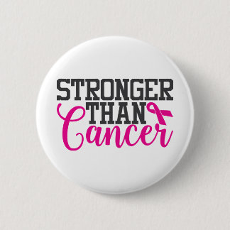 Badge Rond 5 Cm Plus fort que le cancer | Motivation du cancer du