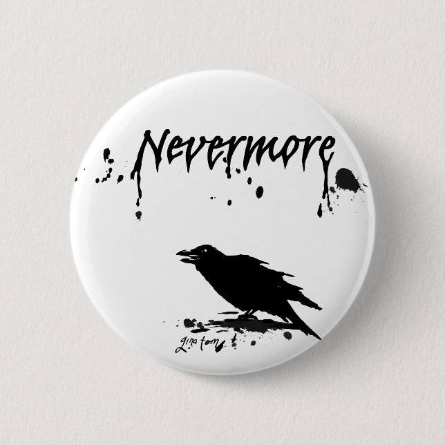 Badge Rond 5 Cm Plus jamais (Devant)