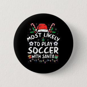 Badge Rond 5 Cm Plus susceptible de jouer au football avec la fami